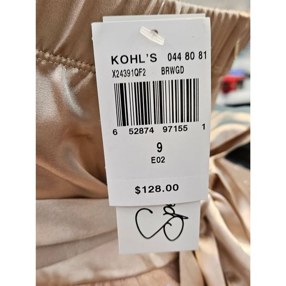 Speechless New w Tags Sparkly Gold Tulle Strapless Dress sz 9 New Years Formal D - Picture 8 of 12